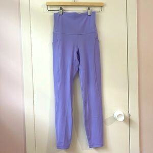 periwinkle lululemon leggings with pockets!!!!